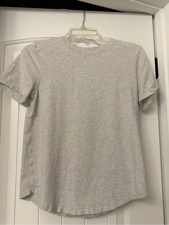 lululemon athletica Tops - Lululemon Basic Crewneck Tee in Light Heather Gray